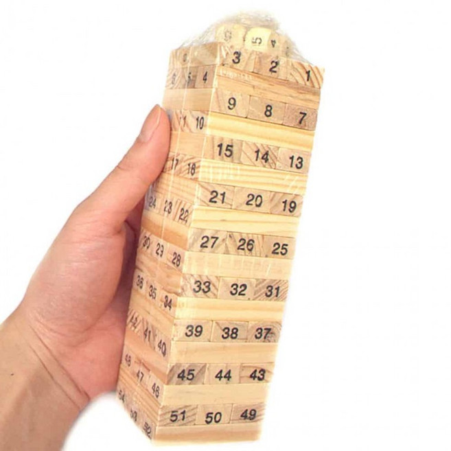원목 블럭 쌓기 나무블럭 나무블럭쌓기 블럭장난감, 1개
