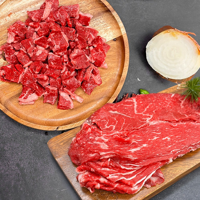 [한우마당]한우양지 1++ 투뿔 300g 양지살 치마양지 국거리 소고기 장조림 양지, 양지국거리(냉장) 300g, 1개