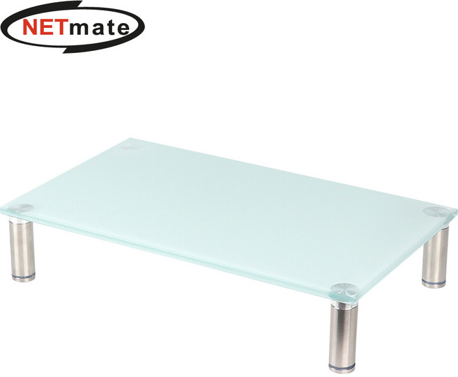 강원전자 넷메이트 NM-GCD01N 다용도 강화유리 받침대(클리어/소), 1개, 1개