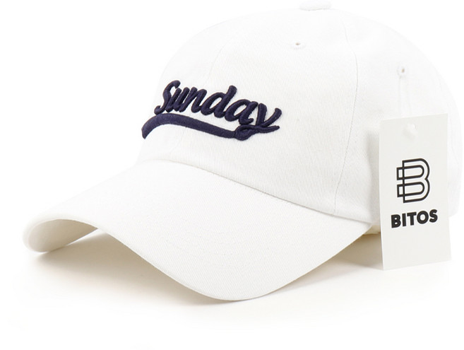 비토스 선데이 볼륨자수 볼캡 야구모자