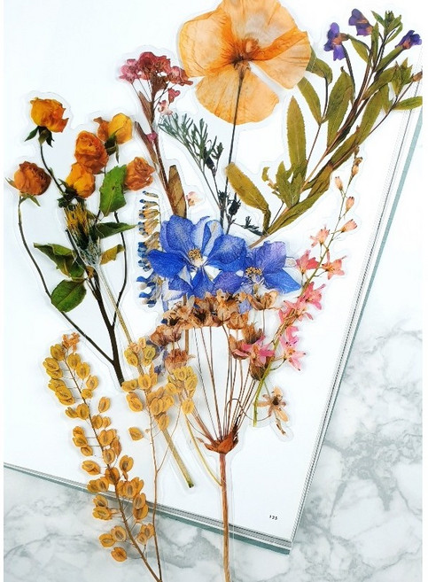 빈티지 다꾸스티커 vol 11 세트 꽃 나뭇잎 식물 다이어리 꾸미기 압화 인스, 03.목화