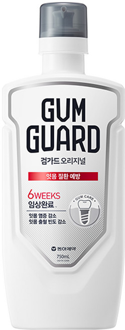 동아제약 검가드 오리지널 750ml 잇몸질환예방 구강청결제, 1개