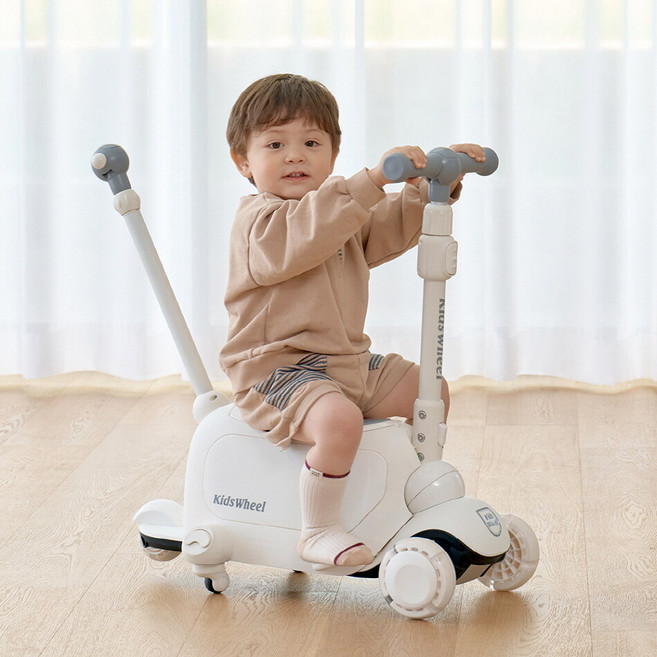 아이팜 아동용 X3 카고 킥보드 푸시카, 1개, 화이트