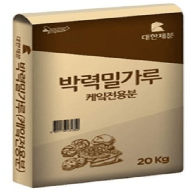대한제분 곰표 1등급 박력밀가루 케잌전용분1호 20kg 박력분, 1