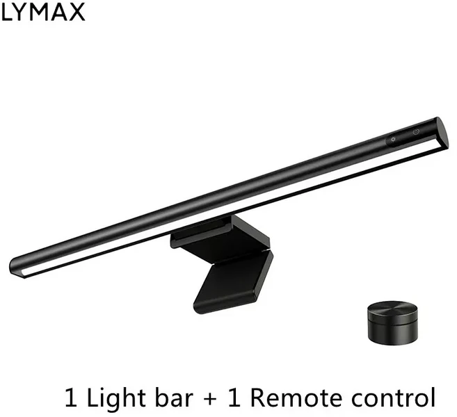 유핀 LYMAX L1 데스크 램프 스크린 바 디스플레이 행잉 라이트 눈 보호 PC 컴퓨터 모니터 무선 리모컨, 02 M2 plus