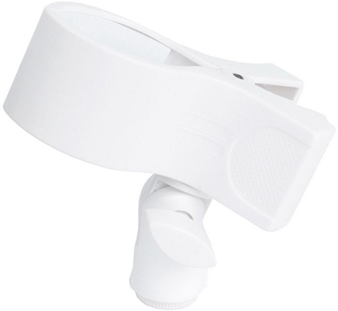 집게형 마이크 홀더 유선 무선 거치대 마이크 받침, 화이트