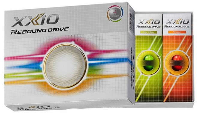 던롭 젝시오 RB DV 3피스 골프공, 혼합색상, 12개입, 1세트