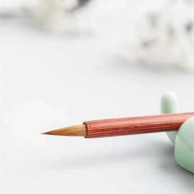 문항명필 족제비털 작은 글씨 붓 서예 캘리 동양화, 1개, 소