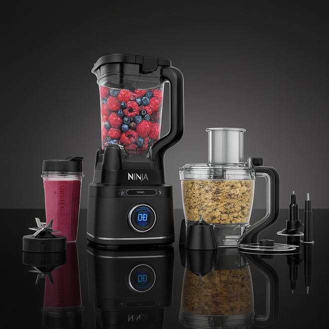 샤크닌자 디텍트 파워 프로 키친 시스템 블렌더 TB401KR, 리얼블랙