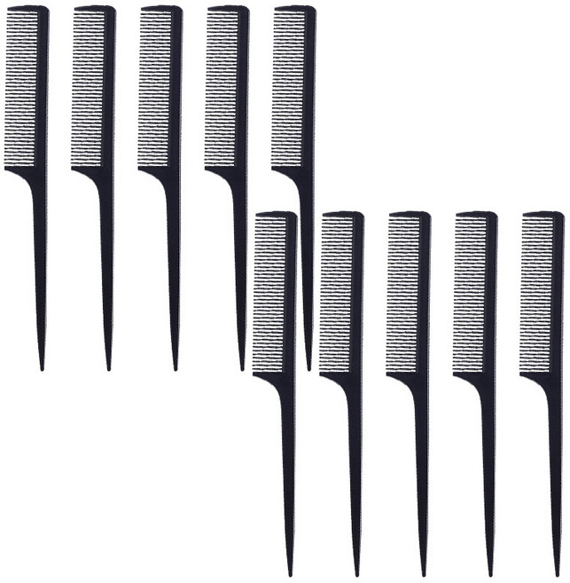 코코쥬 블랙 꼬리빗 세트, 1개, 10