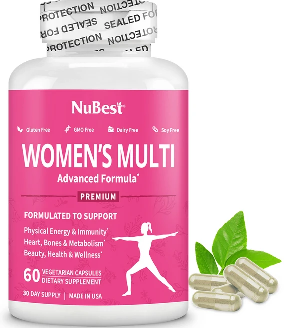 Women Multi by NuBest - Support Immunity Energy Bones Heart & Wellness - 60 Capsules, 1개, 60정 - 쿠팡