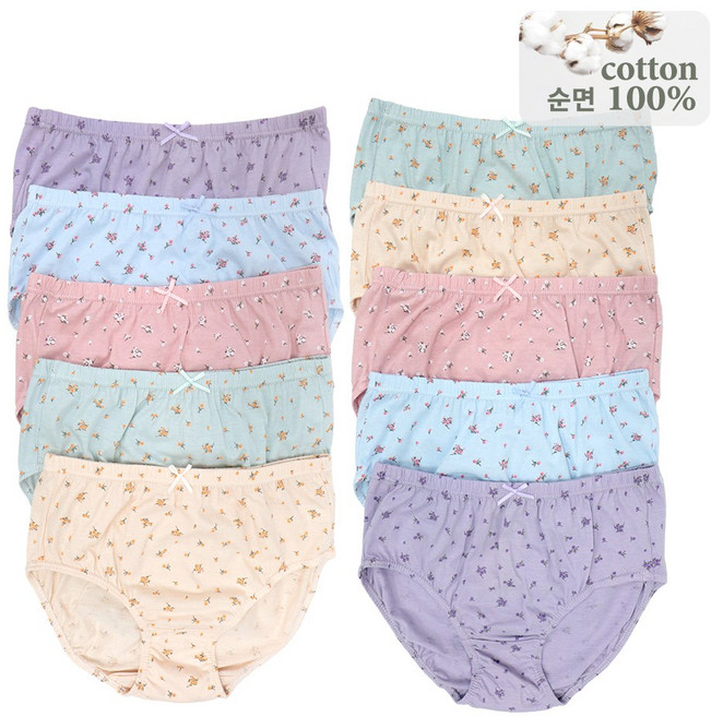 이너스타 여성 순면 빅사이즈 하이웨스트 여자 삼각 팬티