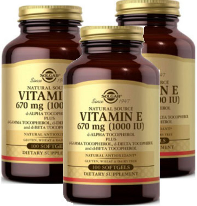 솔가 비타민 E 1000IU 믹스드 토코페롤 소프트젤, 100정, 3개