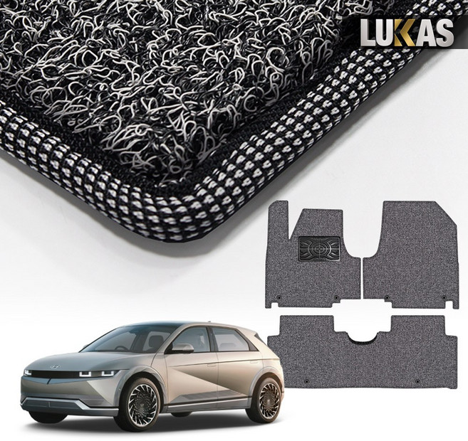 루카스 더뉴 아이오닉5 승용 택시 24년3월부터 코일매트 확장형 엣지코일 카매트, L26-7더뉴아이오닉5 택시3p 24년3월~/엣지그레이