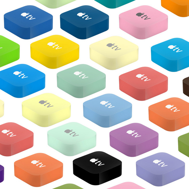 스키니스킨 애플티비 4K 5세대 Apple TV 4K A2169 스킨/스티커, 파스텔-퍼플, 1개