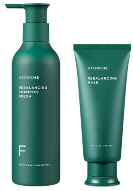 아윤채 리밸런싱 헤어 케어 2종 세트 샴푸 500g + 마스크 200ml, 프레시(산뜻한 타입), 1개