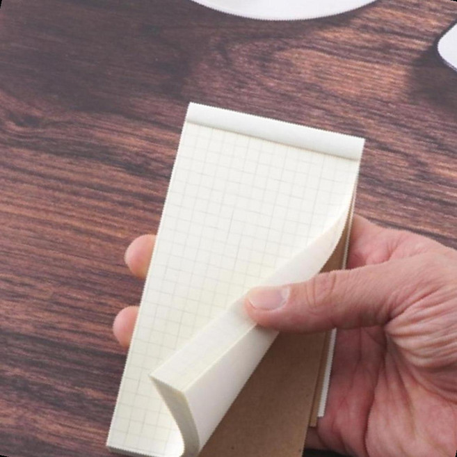 휴대용 포켓 메모 수첩 크라프트 체크리스트 낙서 노트 50장, 1개, 체크 리스트