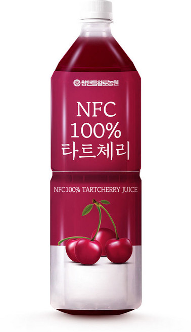 참앤들황토농원 NFC 100% 타트체리 주스 착즙 원액 1L 1개