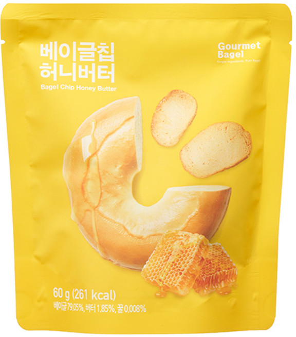고메베이글 베이글칩 허니버터, 60g, 4개