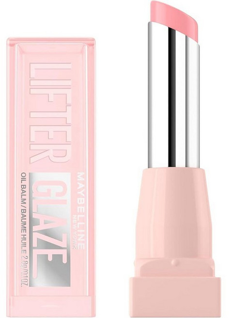 MAYBELLINE Lifter 글레이즈 오일 밤 히알루론산 및 수분 공급 오일 블렌드 24시간 부드럽고 촉촉한 광택 체리 스월 (시어 체리 레드), 핑크 드립