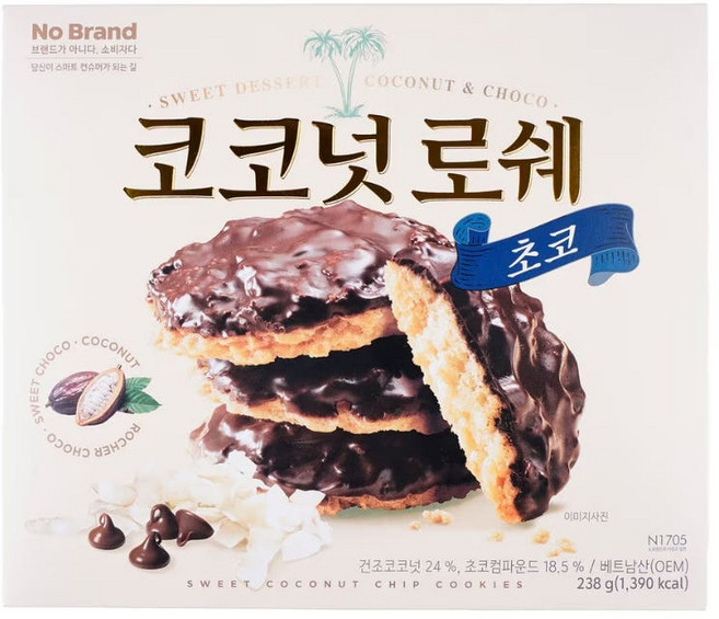 노브랜드 코코넛 로쉐 초코 238g, 1개