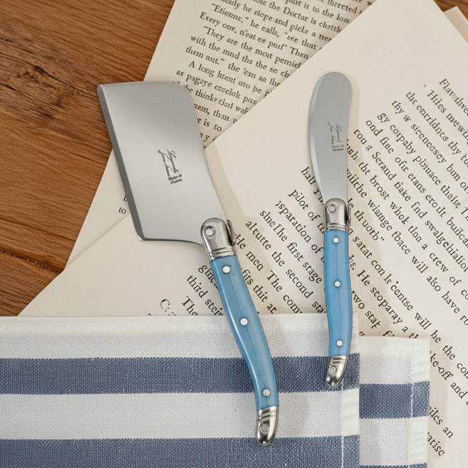 장네론 라귀올 버터나이프 + 치즈커터 세트, 1개, 블루