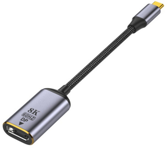 마뤼 8K 60hz Type C to DP 1.4 mDP 양방향 어댑터 미니 변환 젠더, 02 Type-C to DP, 1개