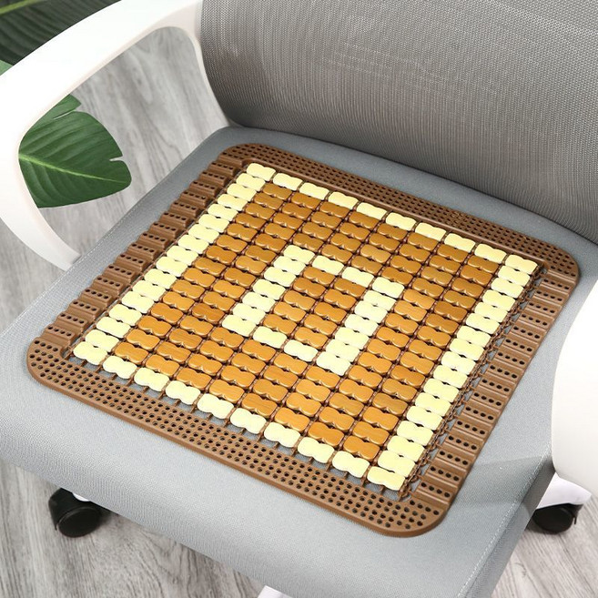 透氣竹節坐墊 辦公室電腦椅墊 汽車座椅 夏季涼墊, 01款式40*40cm