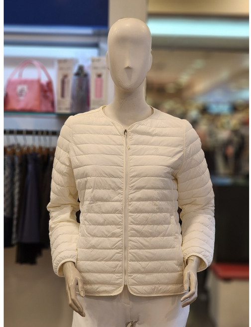 BTR골프 엔씨엑스코점 골프일상출퇴근 흡습속건 BVJ8660WIVO 비티알 여성 가을겨울 브이넥 웰론충전 누빔경량 패딩점퍼