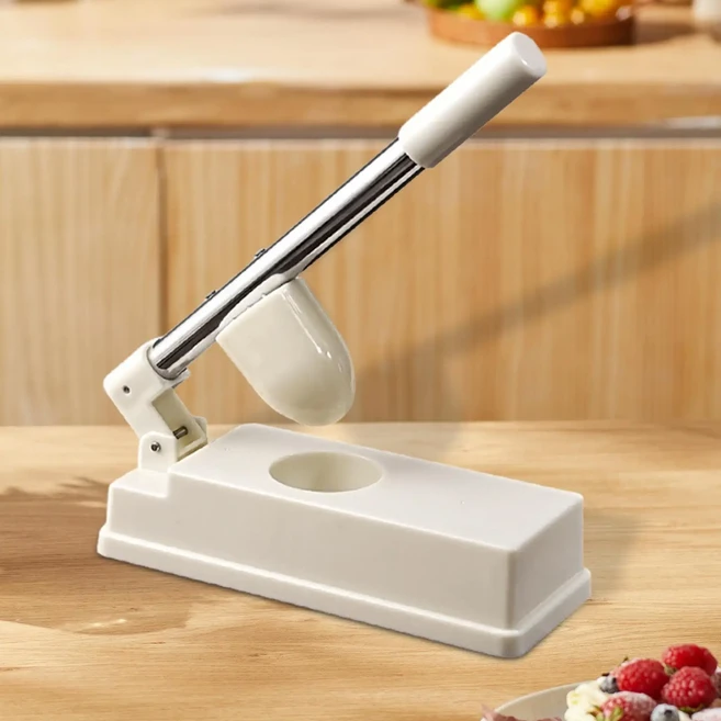 만두피 제조기 떡 제조기 청소가 용이한 휴대용 다기능 달, 01 베이지색