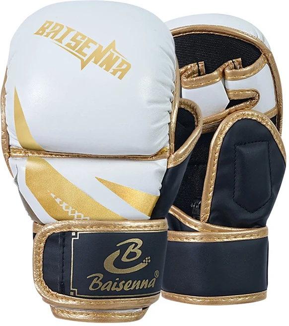 전문 훈련 성인 권투 장갑 무에타이 산다 샌드백 남여, 03 8oz, 01 White Gold, 1개