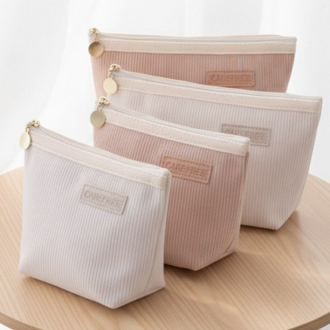 이지스타일 화장품 생리대 다용도 코듀로이 파우치 2개 세트