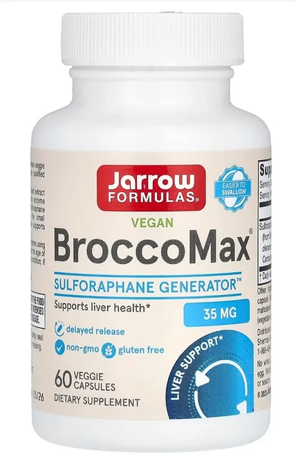 Jarrow Formulas BroccoMax 자로우 포뮬러스 브로코 맥스 60캡슐, 1개, 60정 - 쿠팡
