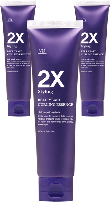 비바스 맥주효모 2X 컬링 헤어에센스, 150ml, 3개