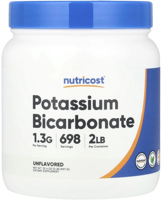 Nutricost 포타슘바이카보네이트 무맛 907g(32.4oz), Nutricost포타슘바이카보네이트무맛907g324oz, 907g, 1개 - 쿠팡
