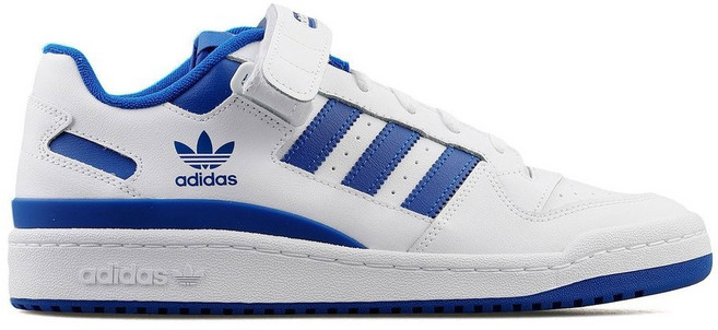 아디다스 포럼 로우 J Unisex Originals - Cloud White / Royal Blue