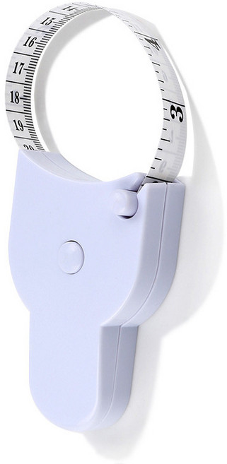 翠樂絲 皮尺 軟尺 1.5米 高精度收縮捲尺 家用量衣尺, 1個, 三圍專用尺(英寸/公分)