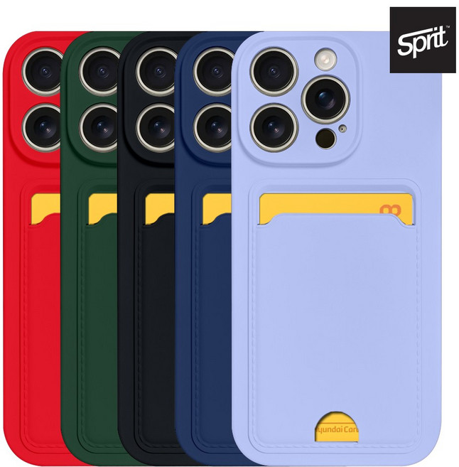 아이폰16프로 스프릿 실리콘 카드 케이스