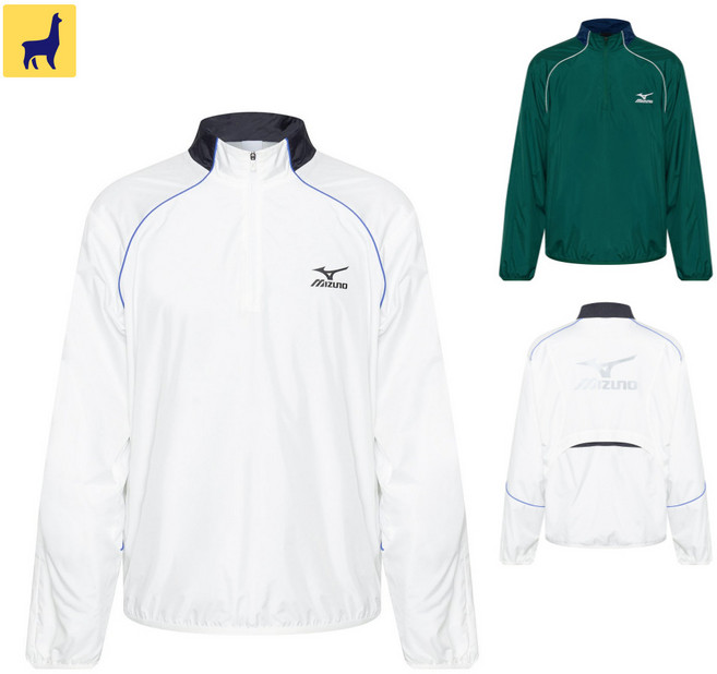 미즈노 우븐 하프집업 바람막이 자켓 윈드브레이커 국내매장판