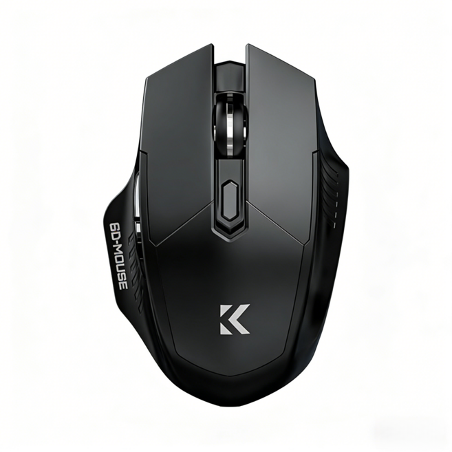 PYHO 무선 마우스 무소음 초경량 게이밍 사무용, 블랙, M100