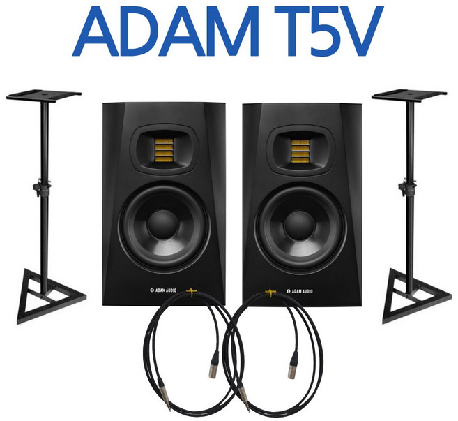 ADAM T5V x 스피커 스탠드 패키지