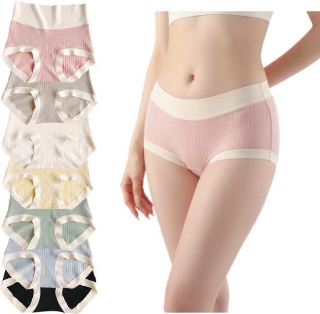 고탄력 무봉제 하이웨스트 보정 속옷 여성 팬티 7P 세트