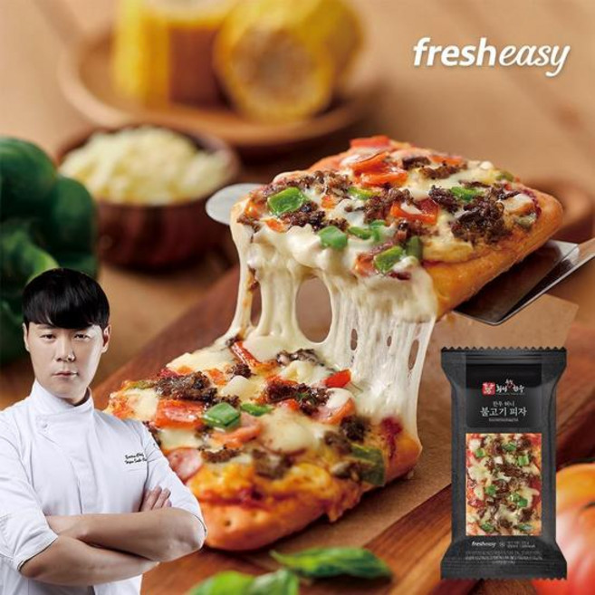 최현석 횡성축협 한우 허니불고기 사각피자, 120g, 3개