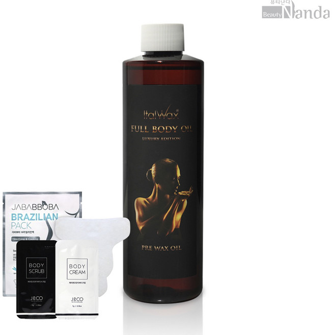 이탈왁스 프리 왁스 풀 바디 오일 왁싱 전처리제 후처리제 왁싱재료, 이탈왁스 풀바디 오일, 1개, 250ml