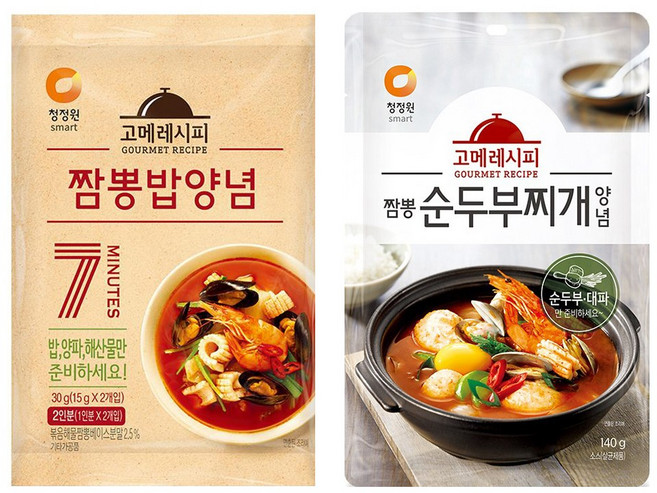 청정원 짬뽕밥양념6개+짬뽕순두부찌개양념6개 총 12개, 1개