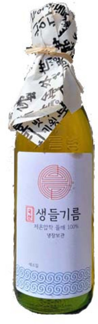 국산 저온압착 방앗간 생들기름 350ml, 1개