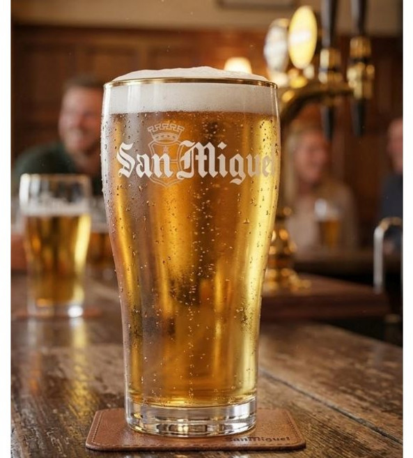 NEW 산미구엘 맥주잔, 1개