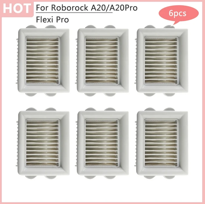 Roborock A20 FlexiPro 예비 부품 소프트 롤러 브러시 HEPA 필터 바닥 세척 로봇 진공 청소기 액세서리