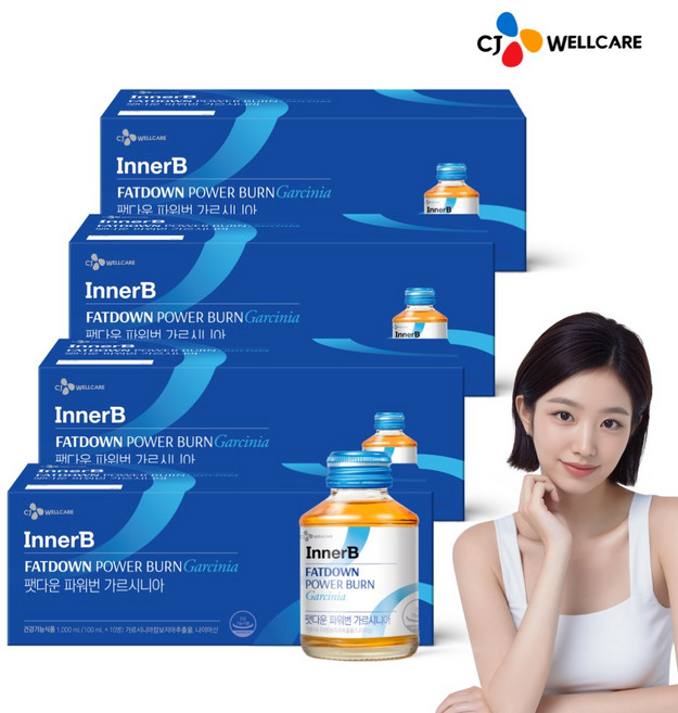 CJ 팻다운 파워번 마스터 가르시니아 10병, 1L, 4박스