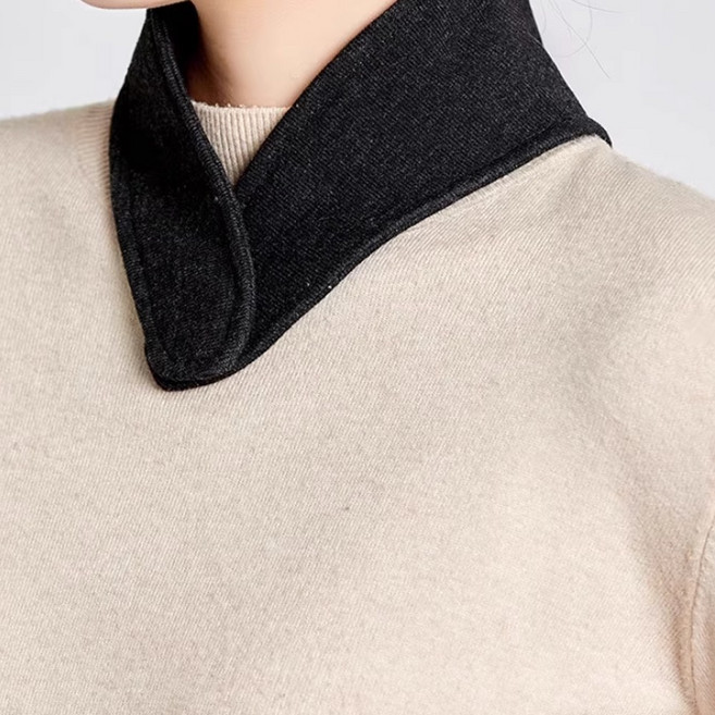 따뜻한 목 보호대 어깨 보호대 겨울 필수 포근함 온열 벨크로 핫팩 주머니